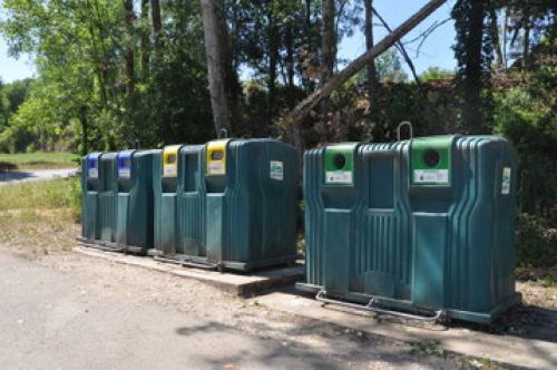 ponts d'apport volontaire sirote poubelle déchets verre papier